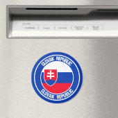 Slowakije Round Emblem Magneet (Insitu (Vaatwasser))