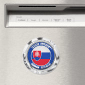 Slowakije Round Emblem Magneet (Insitu (Vaatwasser))