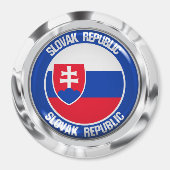 Slowakije Round Emblem Magneet (Voorkant)