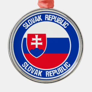 Slowakije Round Emblem Metalen Ornament