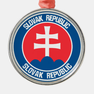 Slowakije Round Emblem Metalen Ornament