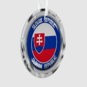 Slowakije Round Emblem Ornament (voorkant)