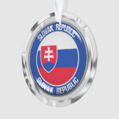 Slowakije Round Emblem Ornament (voorkant)