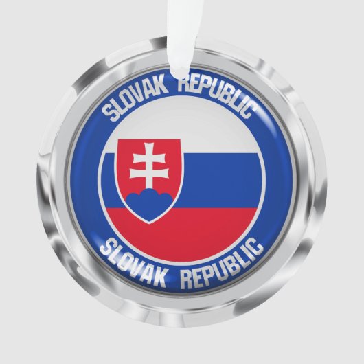 Slowakije Round Emblem Ornament (voorkant)