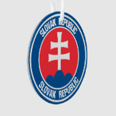 Slowakije Round Emblem Ornament (voorkant)