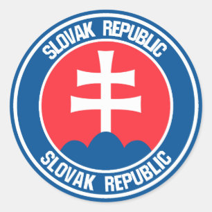 Slowakije Round Emblem Ronde Sticker
