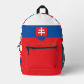 Slowakije rugzak, patriottisch, Slowakije Vlag Bedrukte Rugzak (Voorkant)