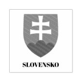 Slowakije (Slovensko) Wapenschild Houten Stempel (Afrduk)