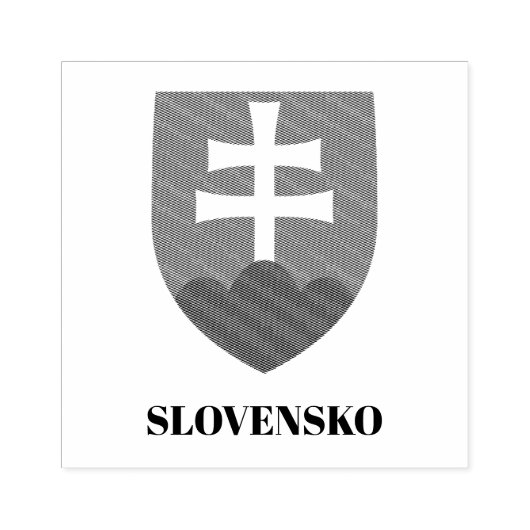Slowakije (Slovensko) Wapenschild Houten Stempel (Afrduk)
