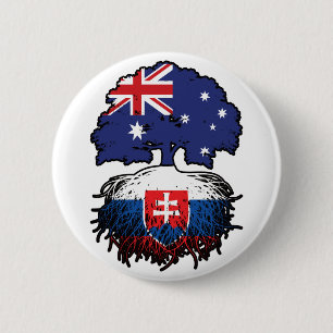Slowakije - Slowaakse Australische Australië - boo Ronde Button 5,7 Cm