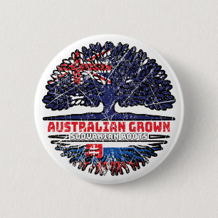 Slowakije - Slowaakse Australische Australië - boo Ronde Button 5,7 Cm
