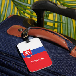 Slowakije Slowaakse vlag embleem Europa Bagagelabel