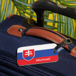 Slowakije Slowaakse vlag embleem Europa Bagagelabel