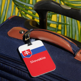 Slowakije Slowaakse Vlag Embleem Europa Bagagelabel
