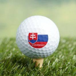 Slowakije Slowaakse Vlag Embleem Europa Golfballen