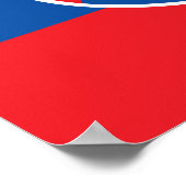 Slowakije - Slowaakse vlag Poster (Hoek)