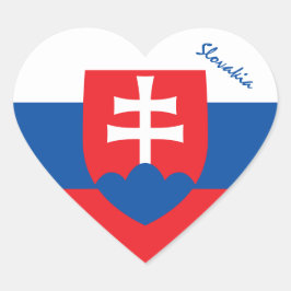 Slowakije Sticker, Hart, Patriottische Vlag van Sl Hart Sticker