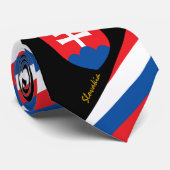 Slowakije Stripes Stropdas, bedrijf Slowakije vlag Stropdas (Opgerold)