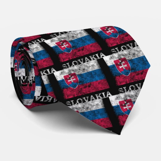  Slowakije Stropdas (Opgerold)