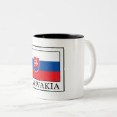 Slowakije Tweekleurige Koffiemok (Voorkant rechts)