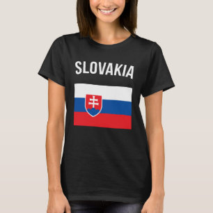 Slowakije Vakantie Souvenir Slowaakse vlag Slowaki T-shirt