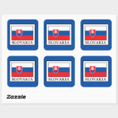 Slowakije Vierkante Sticker (Vel)
