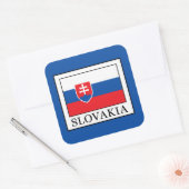 Slowakije Vierkante Sticker (Envelop)