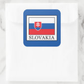 Slowakije Vierkante Sticker (Tas)