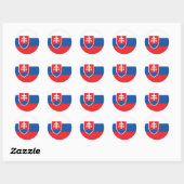Slowakije Vlag Classic Ronde Sticker (Vel)