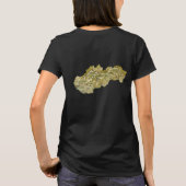 Slowakije Vlag en Kaart Dk T-Shirt (Achterkant)