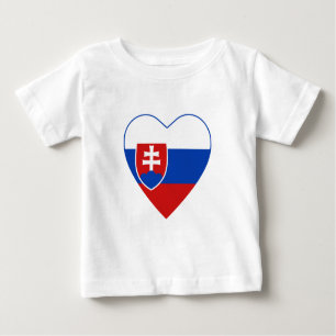 Slowakije Vlag Hart T-shirt