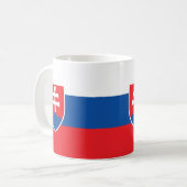 Slowakije Vlag Keramische Koffie Mok (Voorkant links)