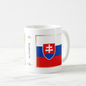 Slowakije Vlag + Landkaart Mok (Voorkant rechts)