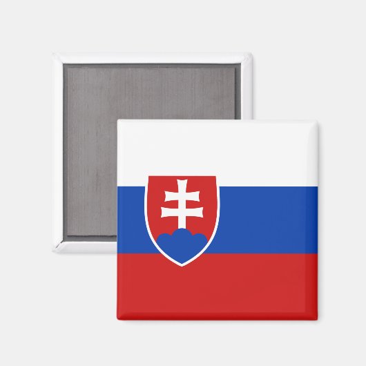 Slowakije vlag Magnet (Voorkant / Achterkant)