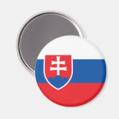 Slowakije vlag Magnet (Voorkant / Achterkant)