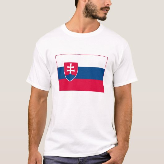 Slowakije Vlag T-shirt (Voorkant)