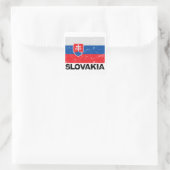 Slowakije Vlag Vierkante Sticker (Tas)