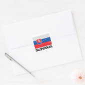 Slowakije Vlag Vierkante Sticker (Envelop)