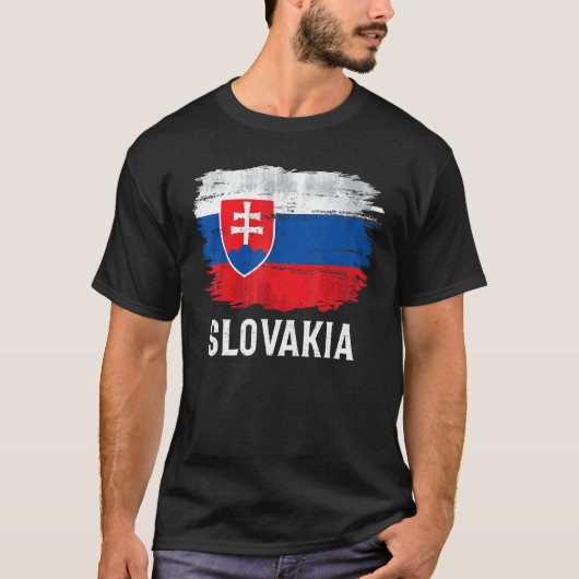  - slowakije vlag voor slowakije t-shirt (Voorkant)