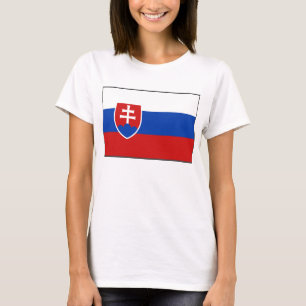 Slowakije Vlag x kaart T-Shirt