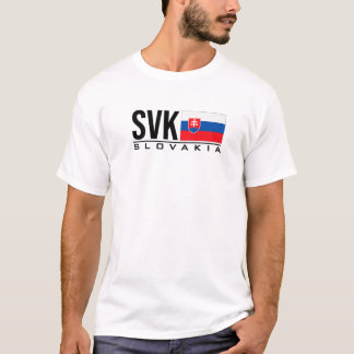SLOWAKIJE VLAGGENLAND CODE SVK SPORTS ATHLET T-SHIRT
