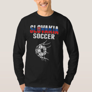 Slowakije Voetbal Bal In Net Slowaakse Voetbal Aa T-shirt