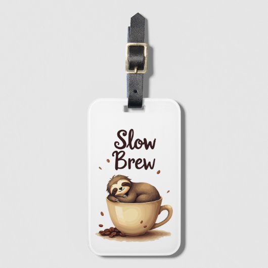 slowbrew koffiesleuf bagagelabel (Voorkant (verticaal))