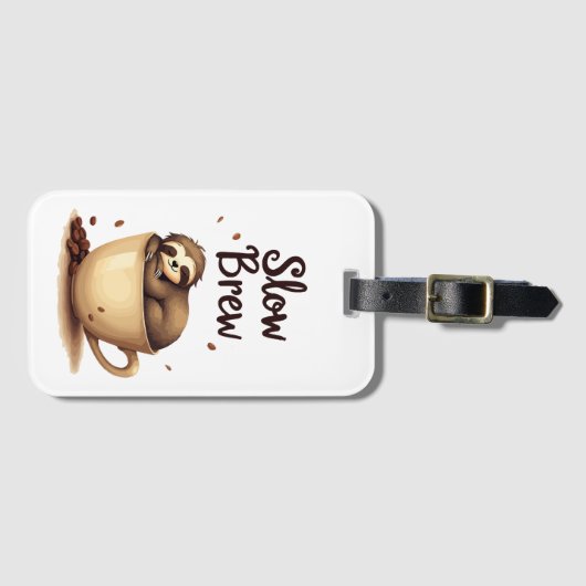 slowbrew koffiesleuf bagagelabel (Voorkant (horizontaal))