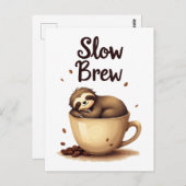 slowbrew koffiesleuf briefkaart (Voorkant / Achterkant)