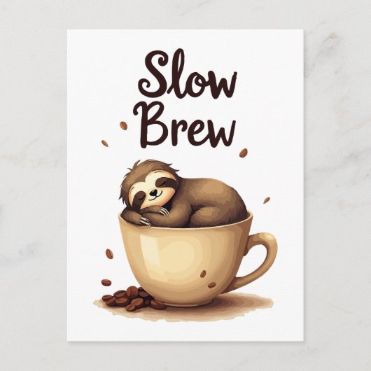 slowbrew koffiesleuf briefkaart (Voorkant)
