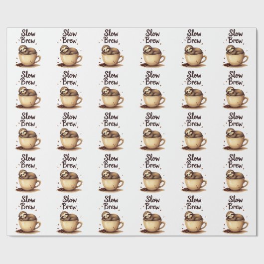 slowbrew koffiesleuf cadeaupapier (Vlak)