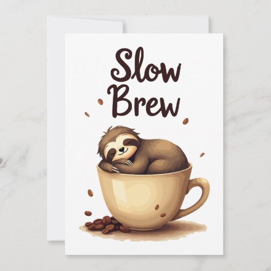 slowbrew koffiesleuf kaart (Voorkant)