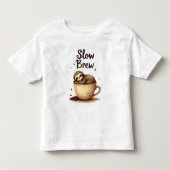 slowbrew koffiesleuf kinder shirts (Voorkant)