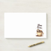 slowbrew koffiesleuf post-it® notes (Op bureau)